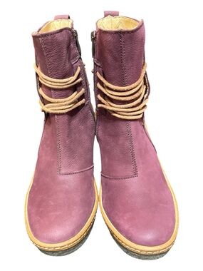 El Naturalista Haya Pleasant Rioja Leather Ankle Boots EU 36 US 5 NIB